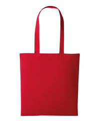 Nutshell Recycled Cotton Shopper Long Handle - Fire Red