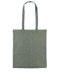 Nutshell Recycled Cotton Shopper Long Handle - Green Marl