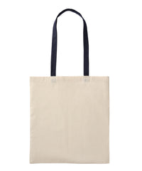 Nutshell Recycled Cotton Shopper Long Handle - Natural/Oxford Navy