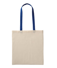 Nutshell Recycled Cotton Shopper Long Handle - Natural/Royal