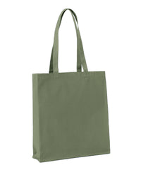 Nutshell Recycled Premium Canvas Spacious Shopper - Fern