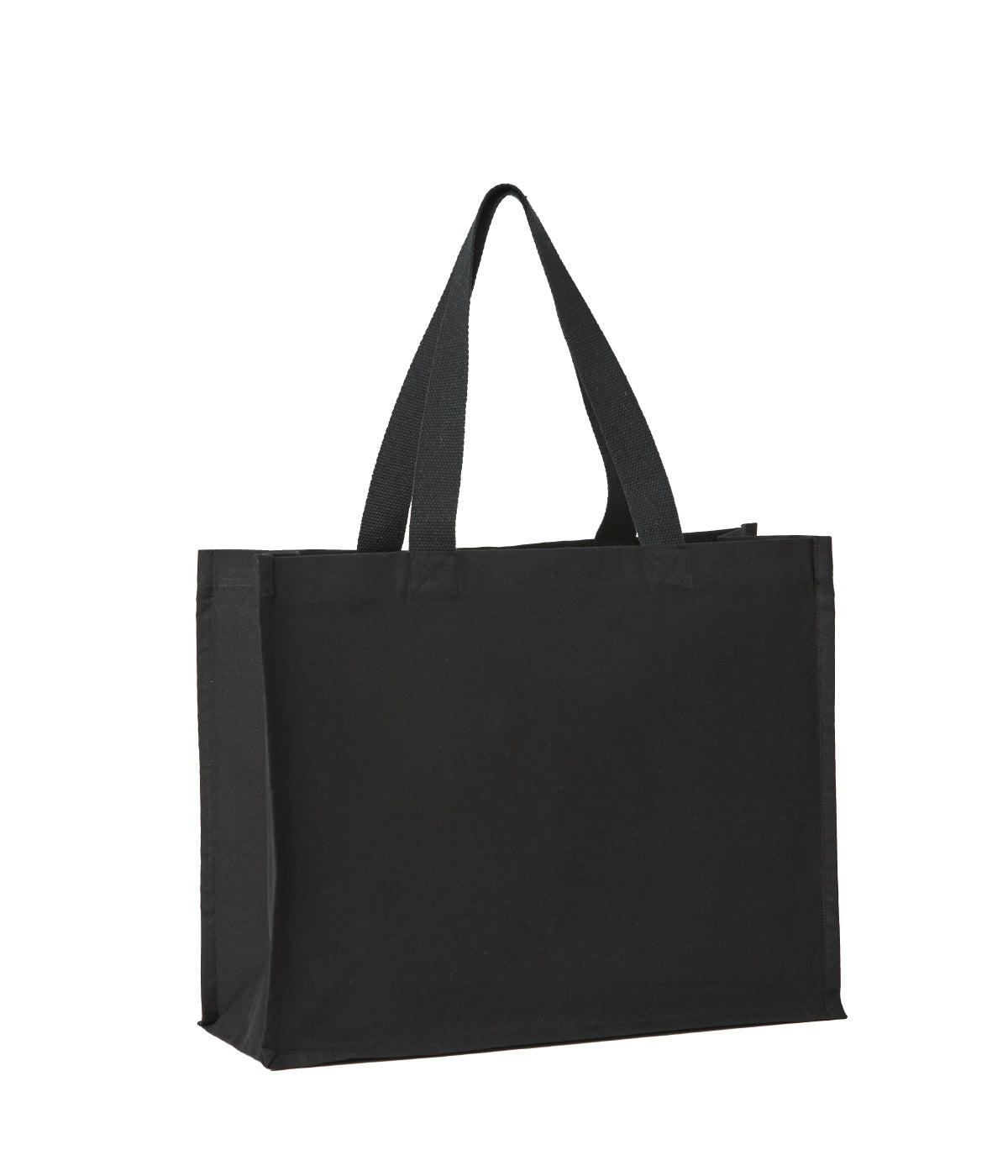 Nutshell Recycled Premium Canvas Stand-up Shopper - Black