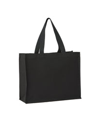 Nutshell Recycled Premium Canvas Stand-up Shopper - Black