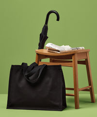 Nutshell Recycled Premium Canvas Stand-up Shopper - Black
