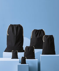 Nutshell Recycled Cotton Stuff Bag - Black