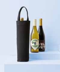 Nutshell Recycled Premium Canvas Bottle Bag - Black