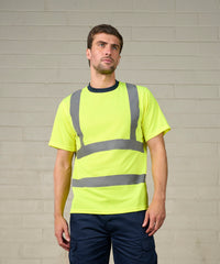 Prortxhighvisibility High Visibility T-shirt - HV Orange/Navy
