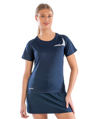 Women's Spiro Dash Training Shirt - Navy/White