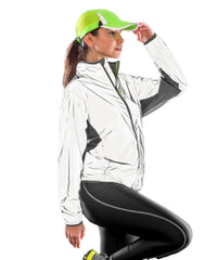 Spiro Luxe Reflective Hi-vis Jacket - Neon White