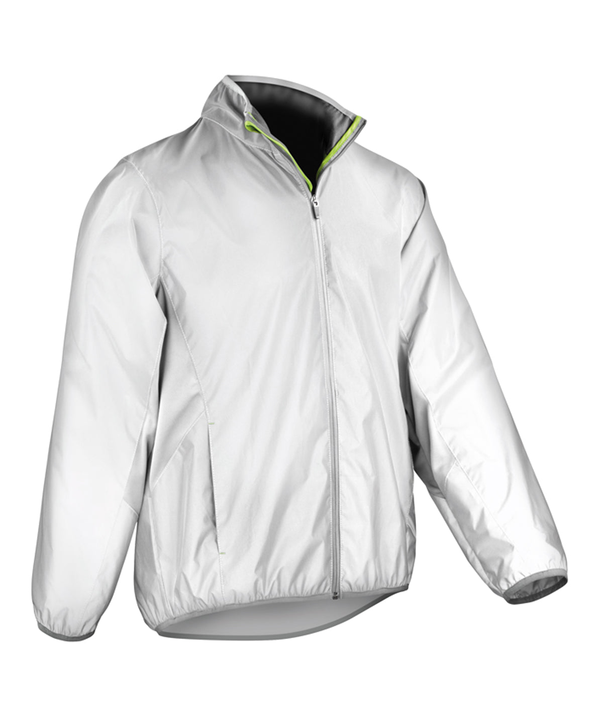 Spiro Luxe Reflective Hi-vis Jacket - Neon White