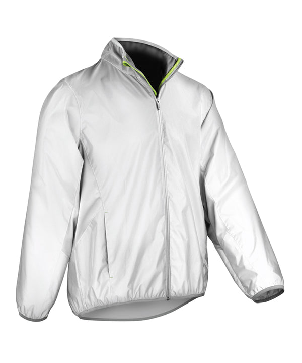 Spiro Luxe Reflective Hi-vis Jacket - Neon White