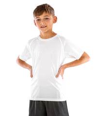 Spiro Junior Performance Aircool Tee - Black
