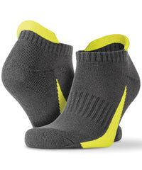 Spiro 3-pack Sports Sneaker Socks - Black/Red