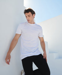 SF Longline T-shirt with Dipped Hem - Black