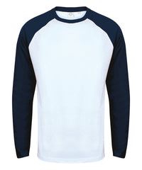 SF Long Sleeve Baseball T-shirt - Heather Grey/Black