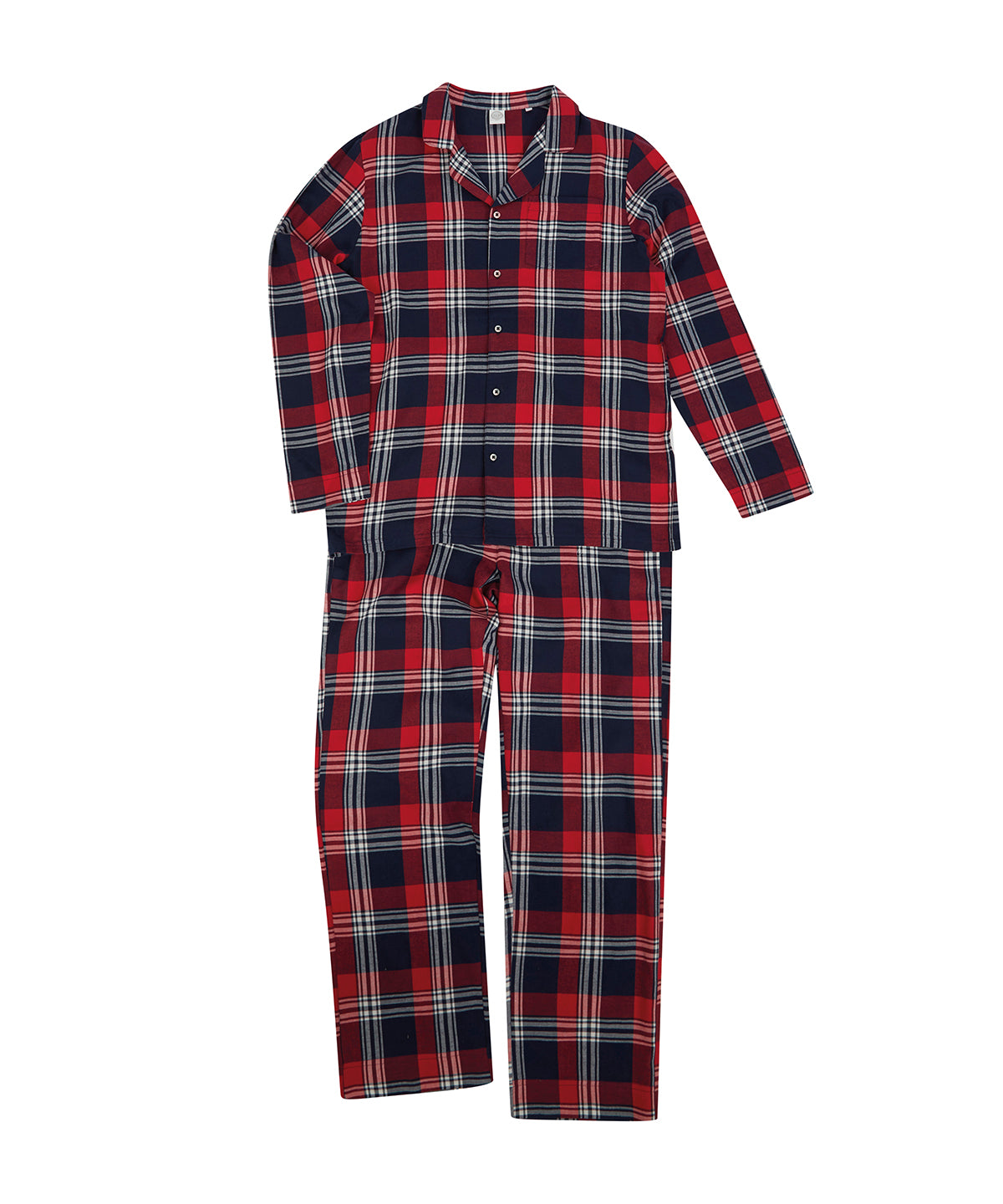 SF Men's Tartan Lounge Set - Red/Navy Check