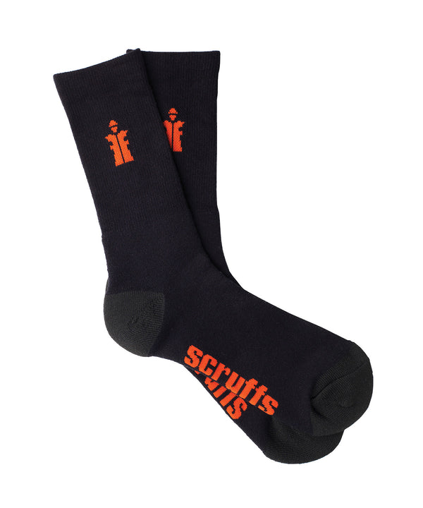 Scruffs Worker Socks (3-pack) - Black