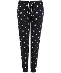 SF Women's Cuffed Lounge Pants - Navy/White Stars