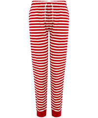 SF Women's Cuffed Lounge Pants - Red/White Stripes