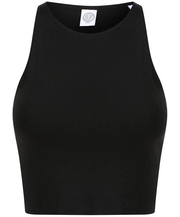 SF Women's Cropped Top - Black