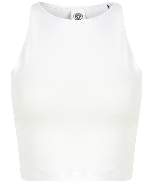 SF Women's Cropped Top - White