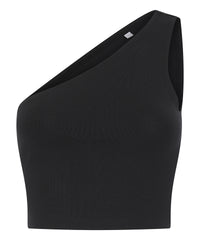 SF Women’s One-shoulder Top - Black