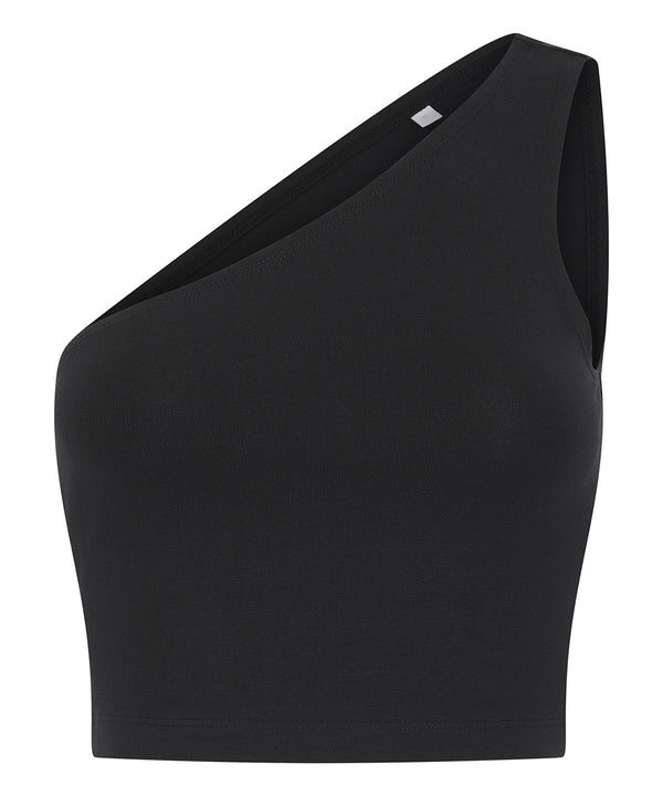 SF Women’s One-shoulder Top - Black