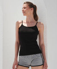 Women's Feel-good Stretch Spaghetti Vest - Black