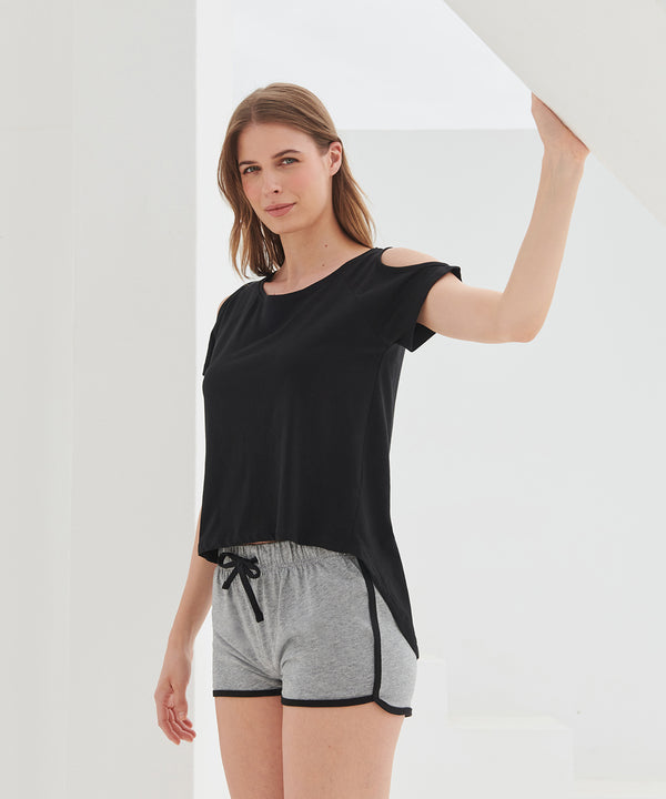 SF T-shirt with Drop Detail - Black