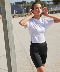 Women's Fashion Cycling Shorts - Black/Black