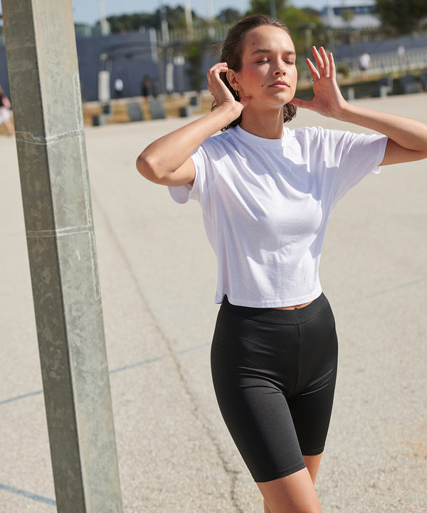Women's Fashion Cycling Shorts - Black/Black