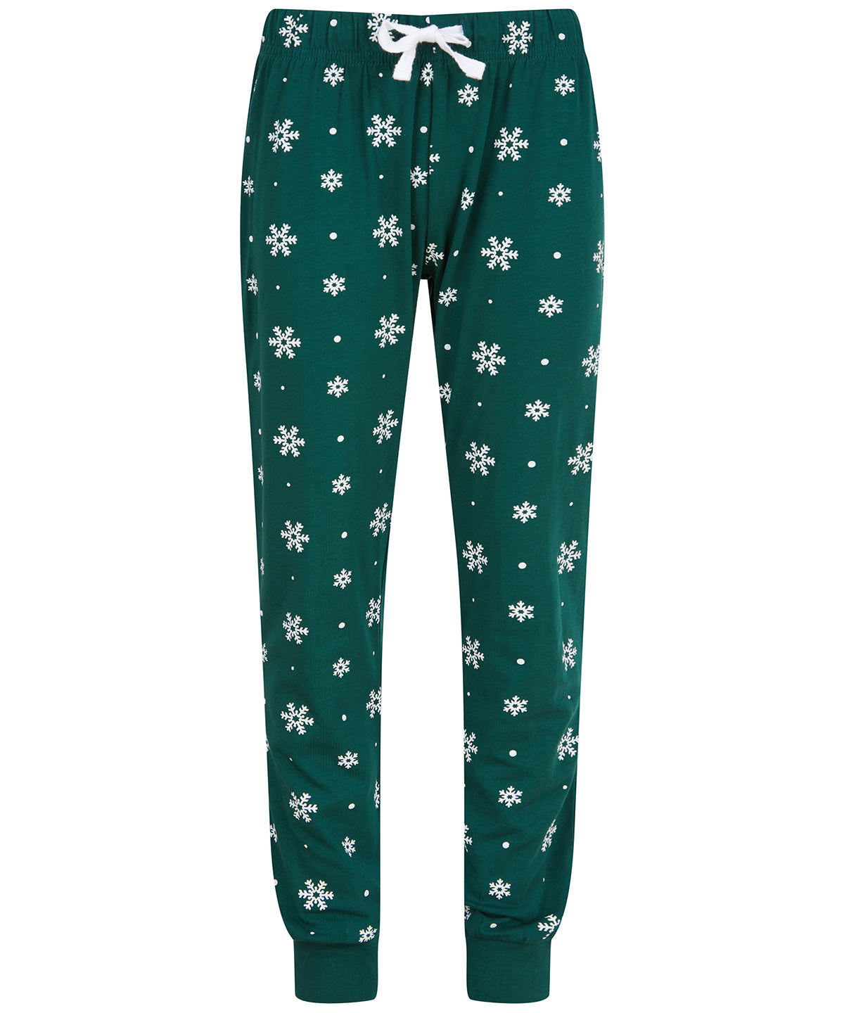 SF Kids Cuffed Lounge Pants - Bottle/White Snowflakes
