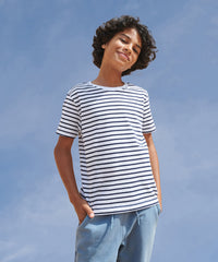 SF Kids Striped T - White/Oxford Navy