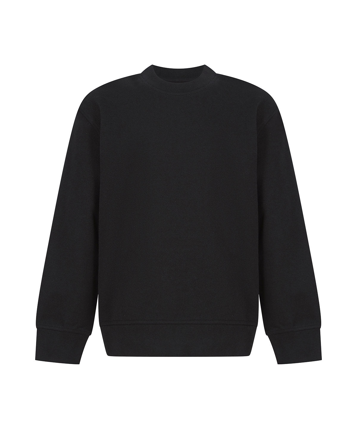 SF Kids Sustainable Fashion Curved Hem Sweatshirt - Black