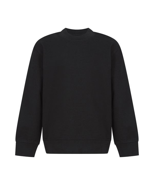 SF Kids Sustainable Fashion Curved Hem Sweatshirt - Black