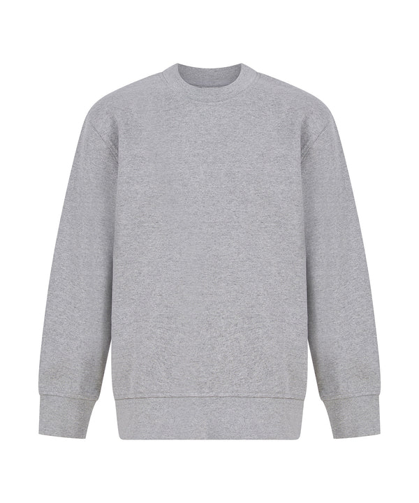 SF Kids Sustainable Fashion Curved Hem Sweatshirt - Heather Grey