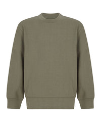 SF Kids Sustainable Fashion Curved Hem Sweatshirt - Khaki