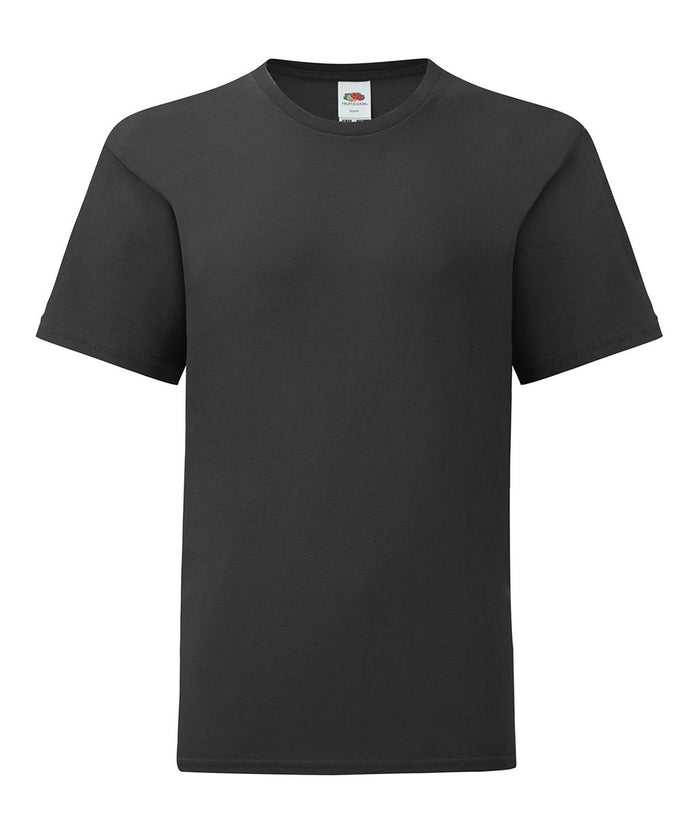 Fruit of the Loom Kids Iconic 150 T - Black