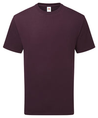 Fruit of the Loom Pure Cotton T - Dark Plum