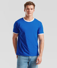 Fruit of the Loom Ringer T - Black/White