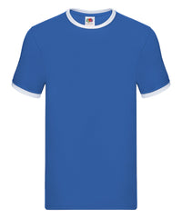 Fruit of the Loom Ringer T - Royal/White