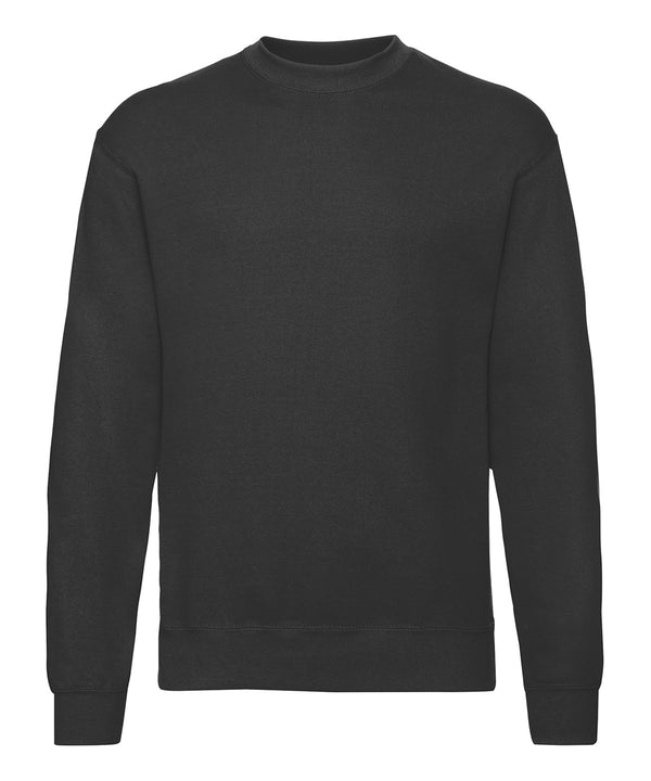 Fruit of the Loom Classic 80/20 Set-in Sweatshirt - Black*†△