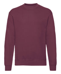 Fruit of the Loom Classic 80/20 Set-in Sweatshirt - Burgundy*