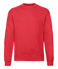 Fruit of the Loom Classic 80/20 Set-in Sweatshirt - Red*