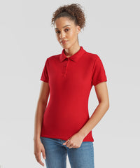 Fruit of the Loom Women's 65/35 Polo - Black