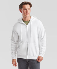 Fruit of the Loom Classic 80/20 Hooded Sweatshirt Jacket - Azure Blue