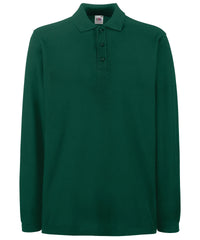 Fruit of the Loom Premium Long Sleeve Polo - Forest Green