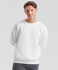 Fruit of the Loom Classic 80/20 Raglan Sweatshirt - Black*†
