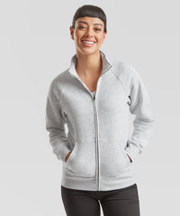 Fruit of the Loom Women's Premium 70/30 Sweatshirt Jacket - Black