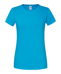 Fruit of the Loom Women's Iconic 195 Ringspun Premium T-shirt - Azure Blue